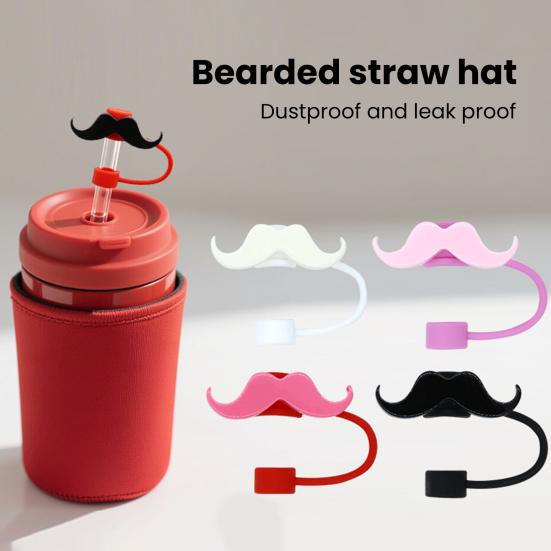 2 Peças Tampa de Silicone para Canudo Diâmetro Interno 10mm Design de Urso Tampa de Canudo Protetor de Canudo à Prova de Poeira para Copos e Garrafas Tampa de Vedação Reutilizável para Bebidas