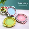 Colorful Multi-Functional Foldable Washbasin: Durable, Compact, Portable, and Easy to Store Plastic Basin for Dormitory Use