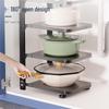 No-Drill Adjustable 4-Tier Kitchen Storage Shelf