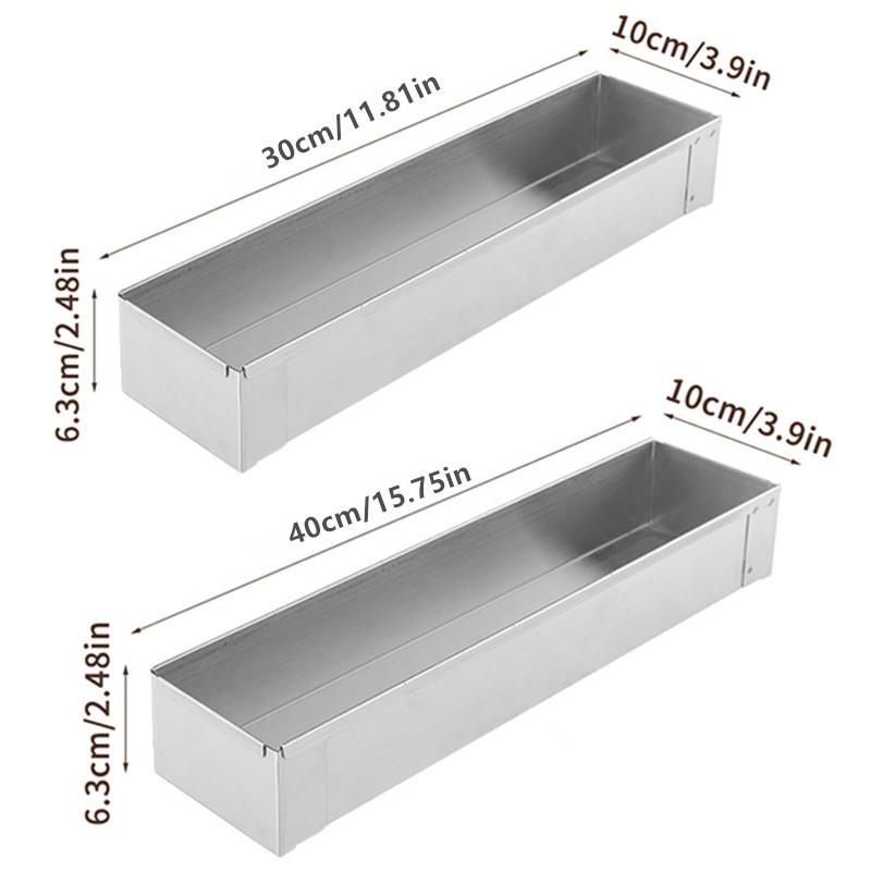 Rectangle Cake Pan Nonstick Tiramisu Pan Cake Baking Tray Stainless Steel Tiramisu Dessert Making Molds Multifunction Cheesecake