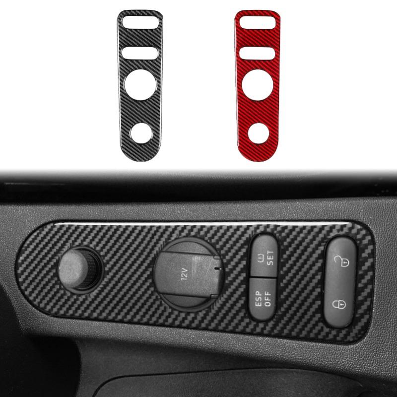 gtxbn6 Real Carbon Fiber Sticker For Seat Leon Altea 2005 2006 2007 2008-2010 2011 2012 For Toledo 2005-2009 LHD RHD Car Door Lock Gear
