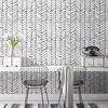 Modern Stripe Peel And Stick Wallpaper Herringbone Black White Vinyl Self Adhesive Contact Paper For Kidroom Bedroom Home Decor
