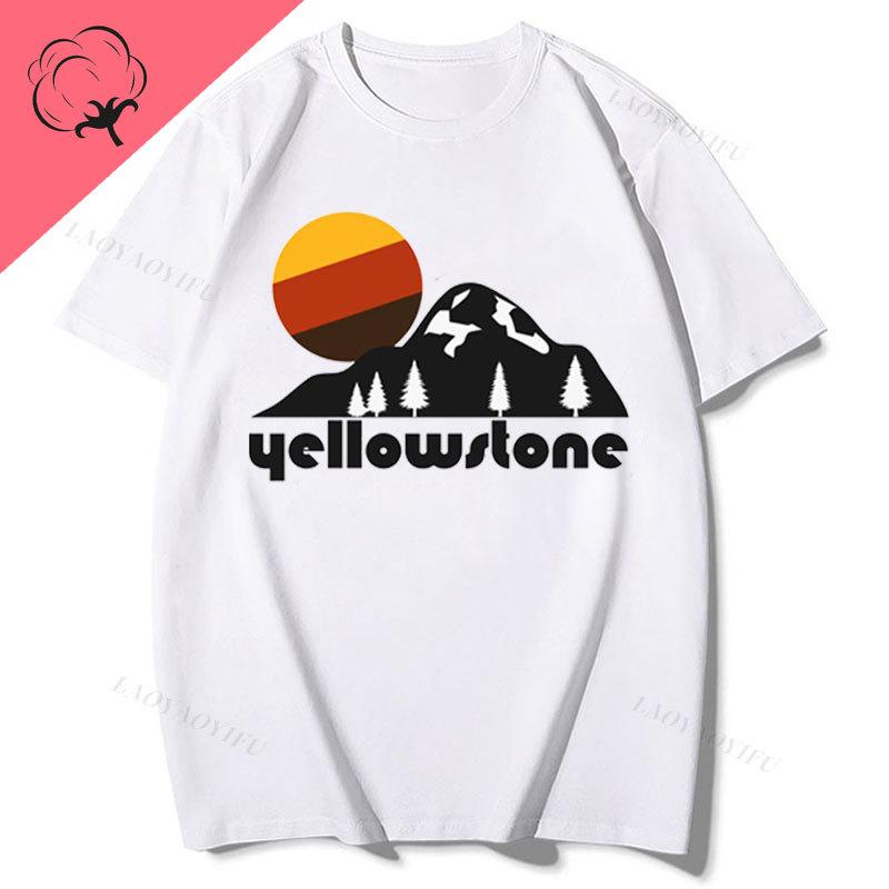 Camiseta T Shirt for Unisex Women Casual Funny Clothes Yellowstone Dutton Ranch Rip Rideing Horseback Short Sleeve Graphic T Shirts