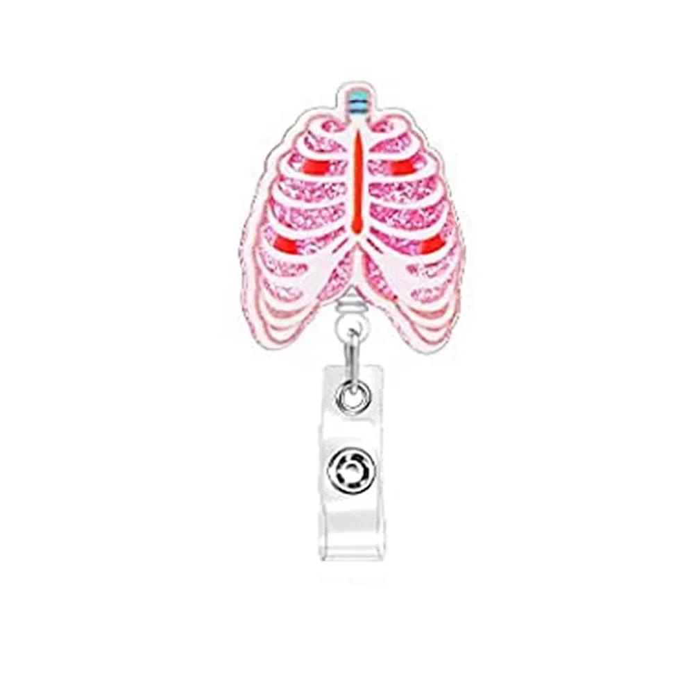 New Style Cute Cartoon Retractable Nurse Badge Reel Clip Badge Holder Students Doctor ID Card Holder Keychain Gift
