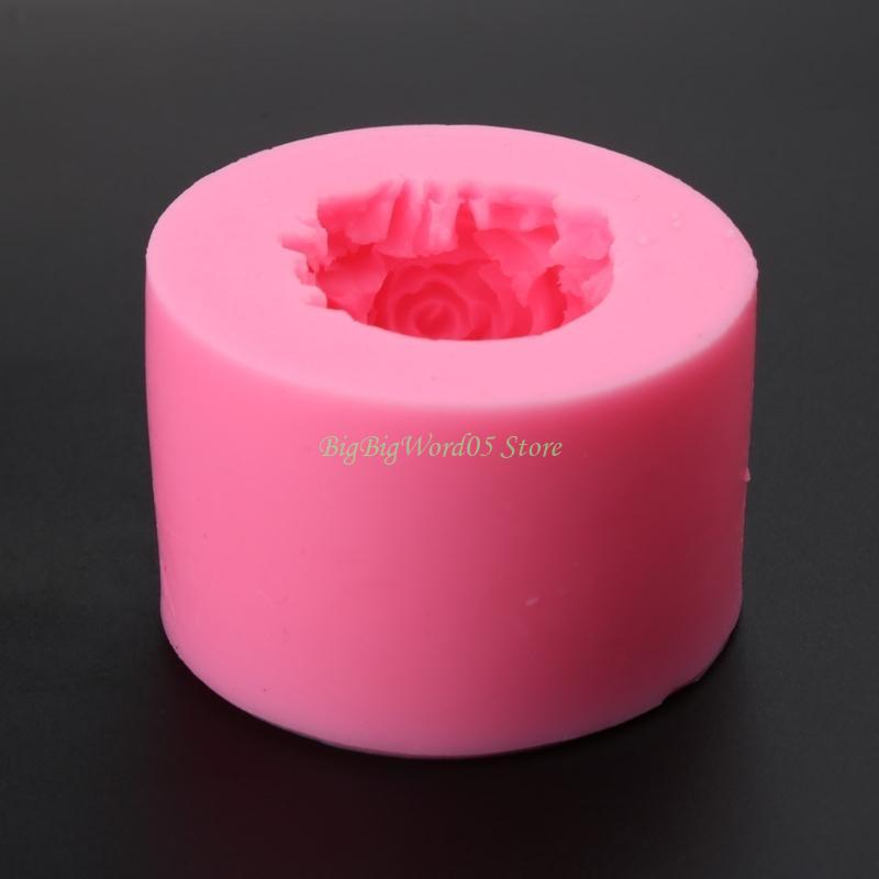 

24TE 2Pcs Rose Ball Mold Easy to De-mold for DIY Soap Plaster Fondant CN