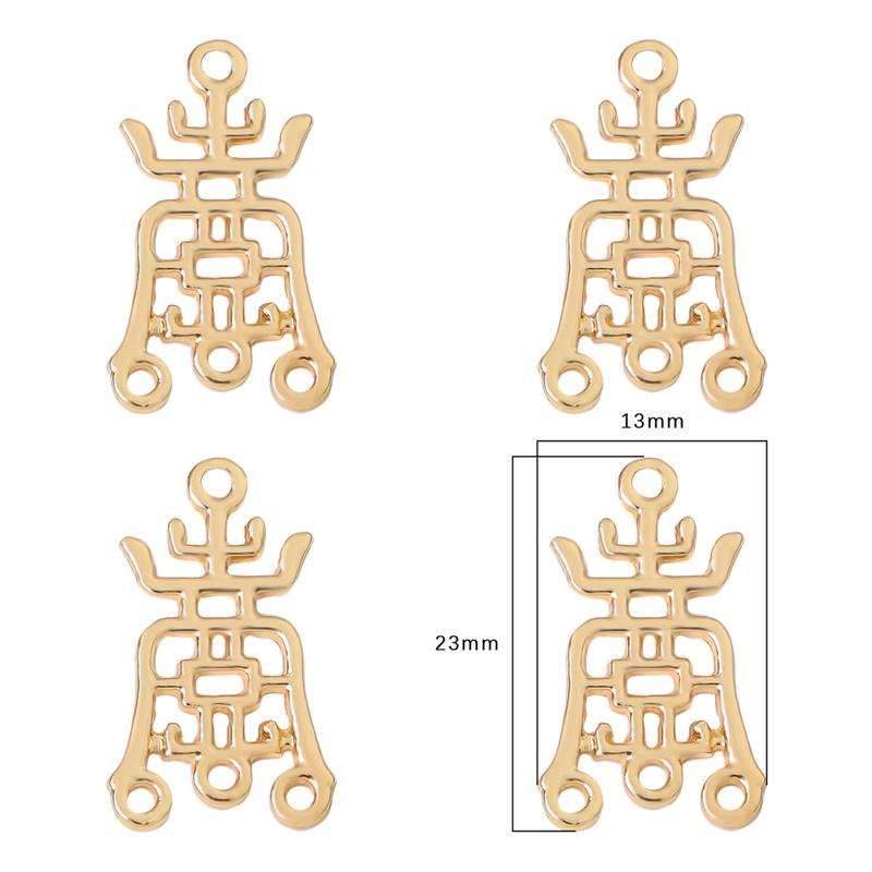 Copper Alloy Charm Pendants for Earrings Necklace DIY Jewelry Making Accessories