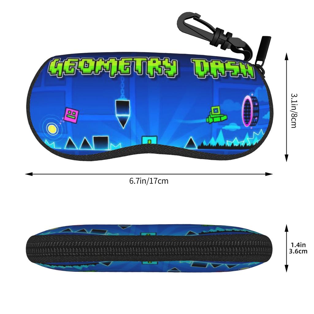 Geometry Dash Brillenetui Geschenk Für Mädchen Jungen Box Sonnenbrillen Aufbewahrungsbox Kawaii Brillenbox