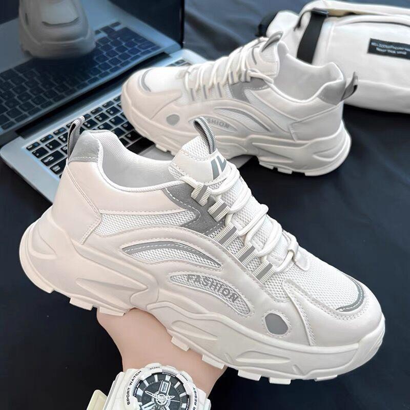 

Breathable Mesh Shoes Men s Fashionable All-matching Platform Sole Sports Casual Dad 40