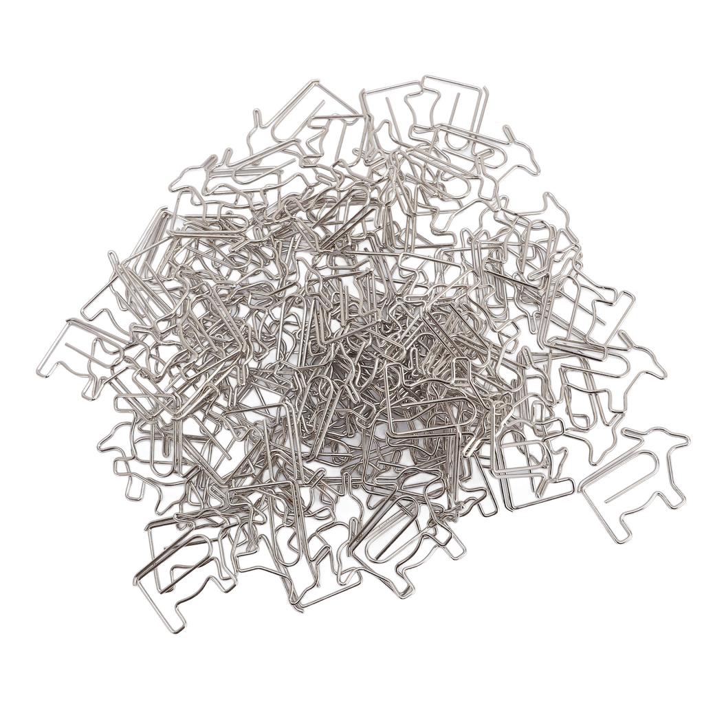 100PCS Cow Shaped Paper Clips Iron Wire Cute Bookmark Clip for File Scrapbook Note Office School