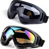 Ski Goggles, Motorcycle Goggles, 2 Pack Snowboard Goggles for Men, Women, Youth, Kids, Boys or Girls,UV Protection Foam Anti-Scratch Dustproof