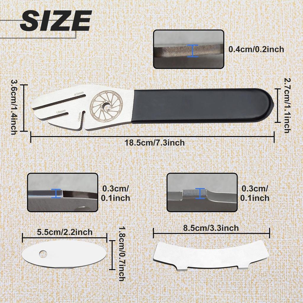 LEONTOOL Bicycle Disc Brake Rotor Alignment Tool, Disc Brake Pad