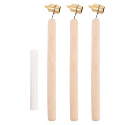Fine Line Painting Pen 0.3mm Tip Copper Wood Fluid Writer Paint Applicator Pen for Fabric Wood Metal Canvas