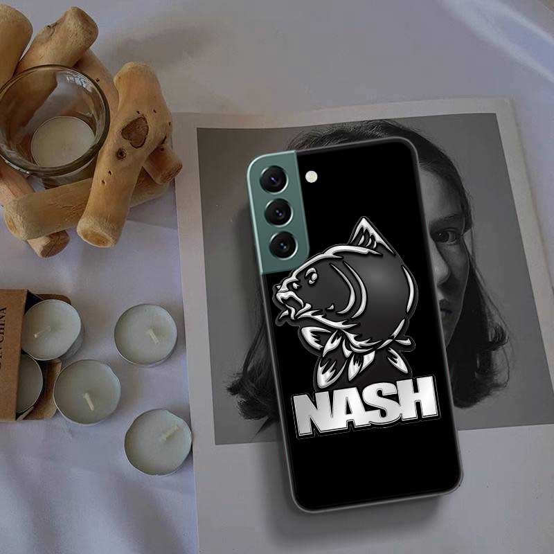Nash Fishing Logo Phone For Samsung Galaxy S24 S22 Ultra S21 Plus S20 S23 FE Case S10 S10E S9 S8 S7 Edge Cover Silicone Soft Coq