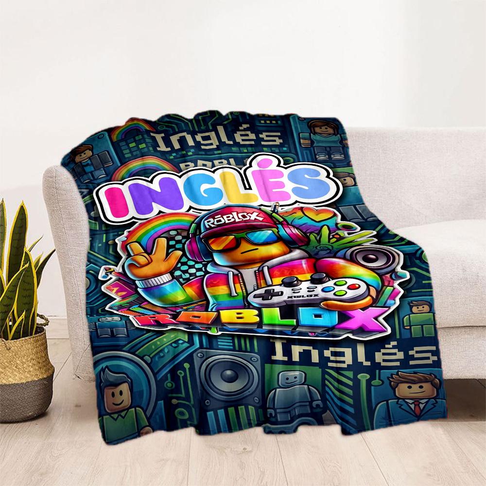 Roblox 301 Coperta Calda Decorativa Perfetta per Biancheria da Letto Picnic Ufficio per Tutte le Stagioni Calda Decorazione Regalo Perfetto per Parenti e Amici