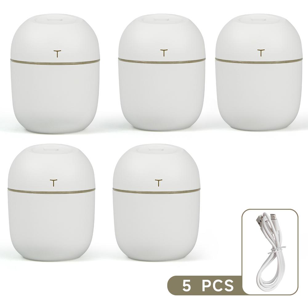 Mini USB Air Humidifier 220ML Portable Ultrasonic Humidifier with Colorful Night Light Quiet Operation for Home Office Bedroom