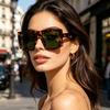 Stylish Retro Square Frame Sunglasses for Outdoor Sun Protection - Unisex Versatile Design for Driving and Fashion