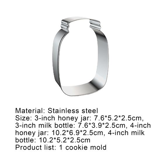 Formička na sušenky Jemná DIY Nerezová ocel Tvar lahve Vykrajovátko na pečení sušenek na párty