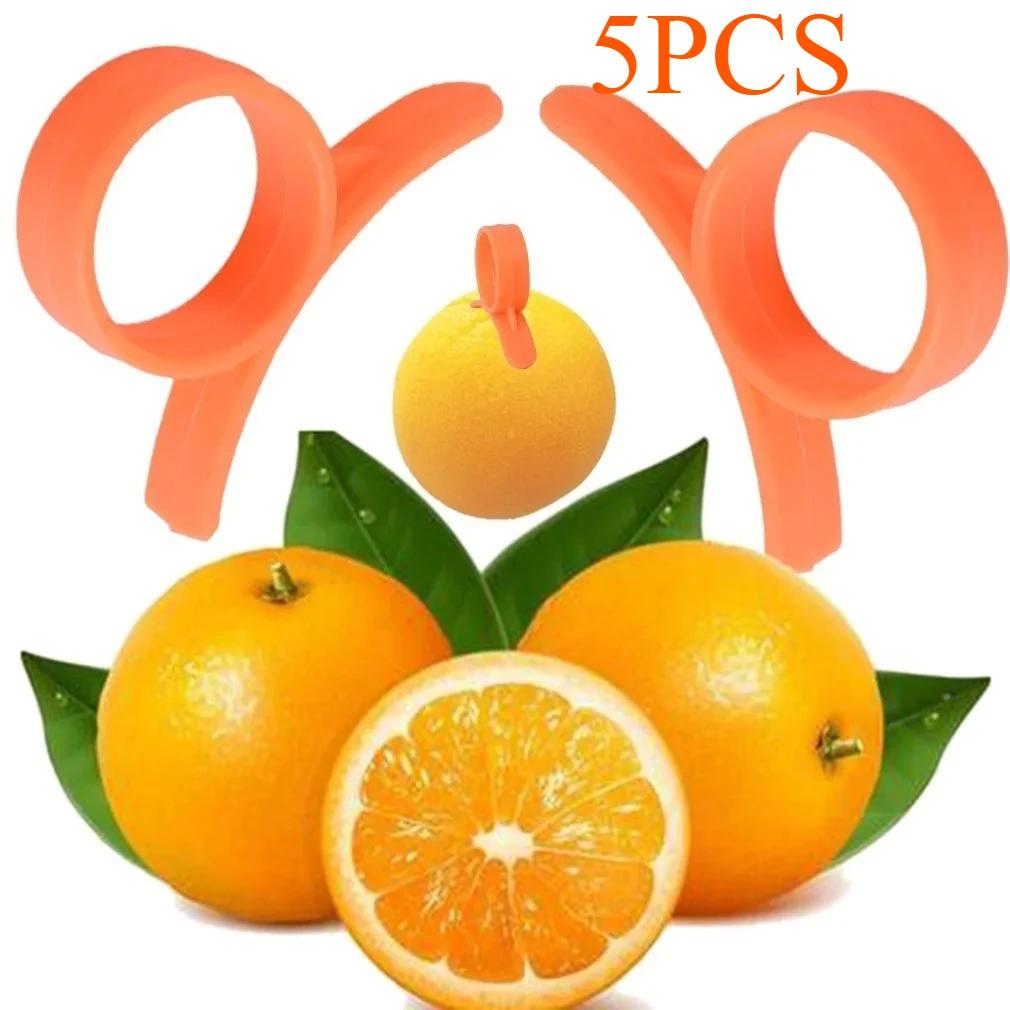 5PCS Household Practical Orange Grapefruit Peeler Fruit Peeler Slicer Cutter Convenience Lemon Fruit Slicer Ring Type Gadgets