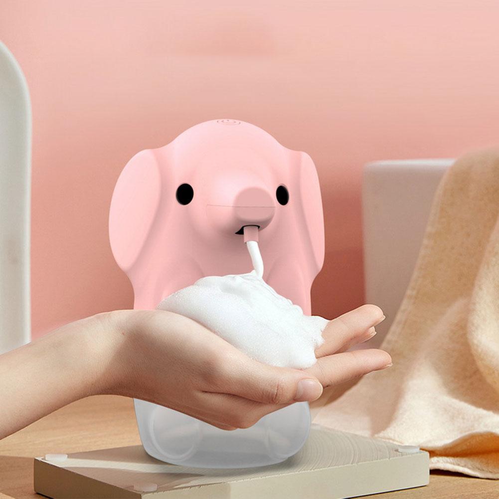 Cute Elephant Automatic Foaming Soap Dispenser Touchless Dish Soap Dispenser Hands Free Auto Soap Dispenser for Bathroom Kitchen