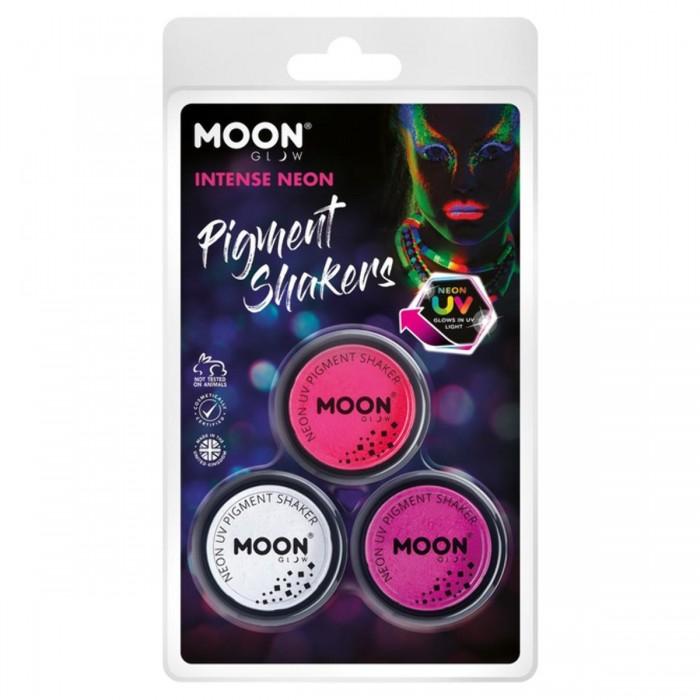 Moon Glow UV Neon Pigment Powder (Pack of 3)