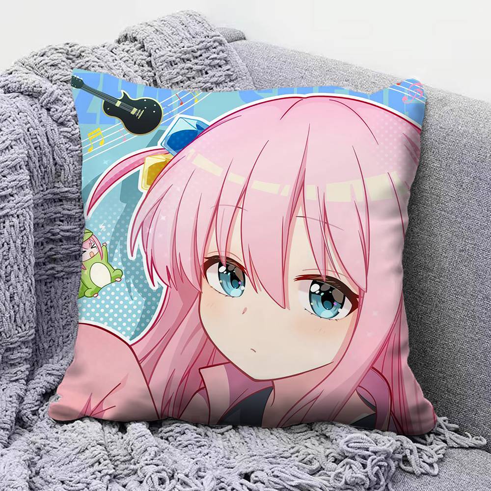 Bocchi Hitori Gotoh Bocchi the Rock Pillow Covers Home Sofa Cushion Covers and Aecorative Custom