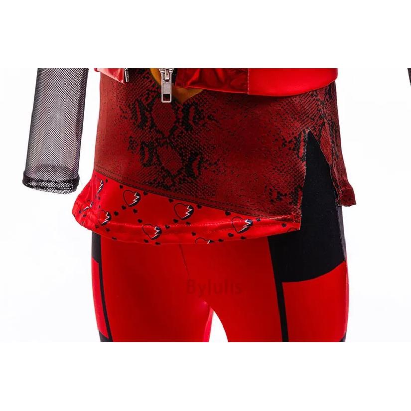 The Rise of Red Costume D-Descendants 4 Halloween Dress Up Cosplay Girls Leather Suit Birthday Party Halloween Costume