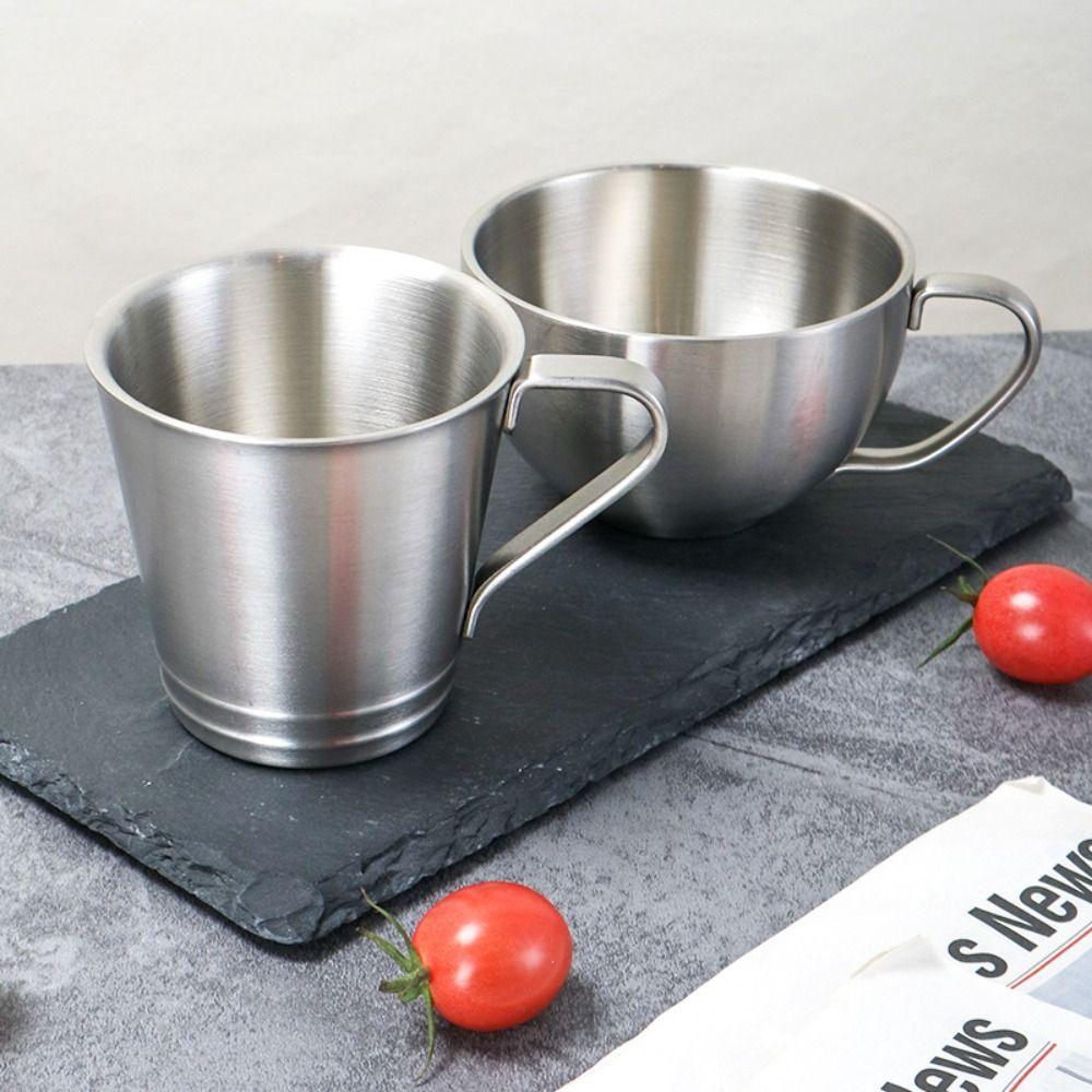 Multifunktionale Edelstahl-Doppelwandtasse Langlebige, verdickte Teetasse Personalisierte, robuste Trinktasse Wasser