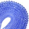 3/4/6/8/10mm Faceted Crystal Beads Transparent Blue Glass Loose Spacer Bead For Jewelry Making DIY Necklace Bracelet Accessories