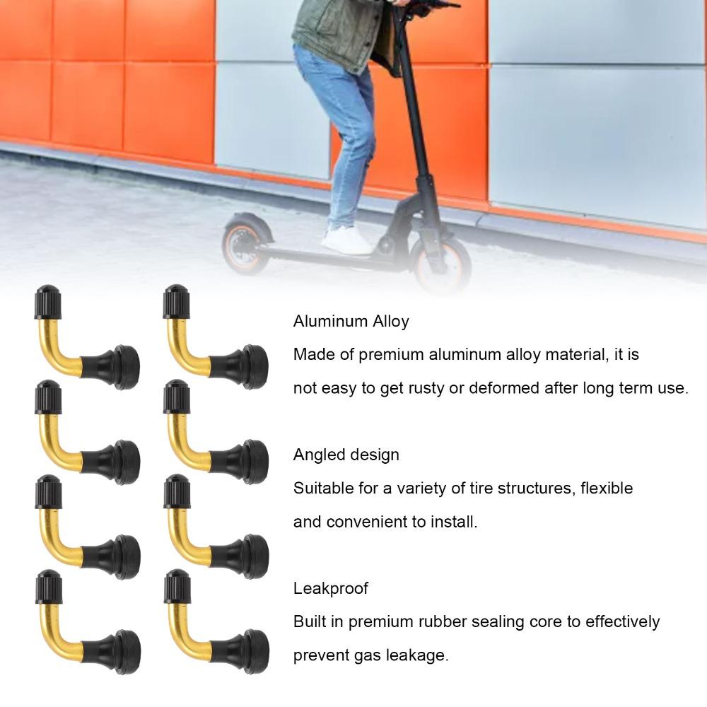 8PCS Brass ,Rubber Tubeless Tire Valve Stem Motorcycle Tire Valve Stem  Scooter Tubeless Tire