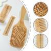3pcs Practical Bamboo Paddle Brush and Comb for Effortless Styling and Scalp Health Suitable for Various Hair Type