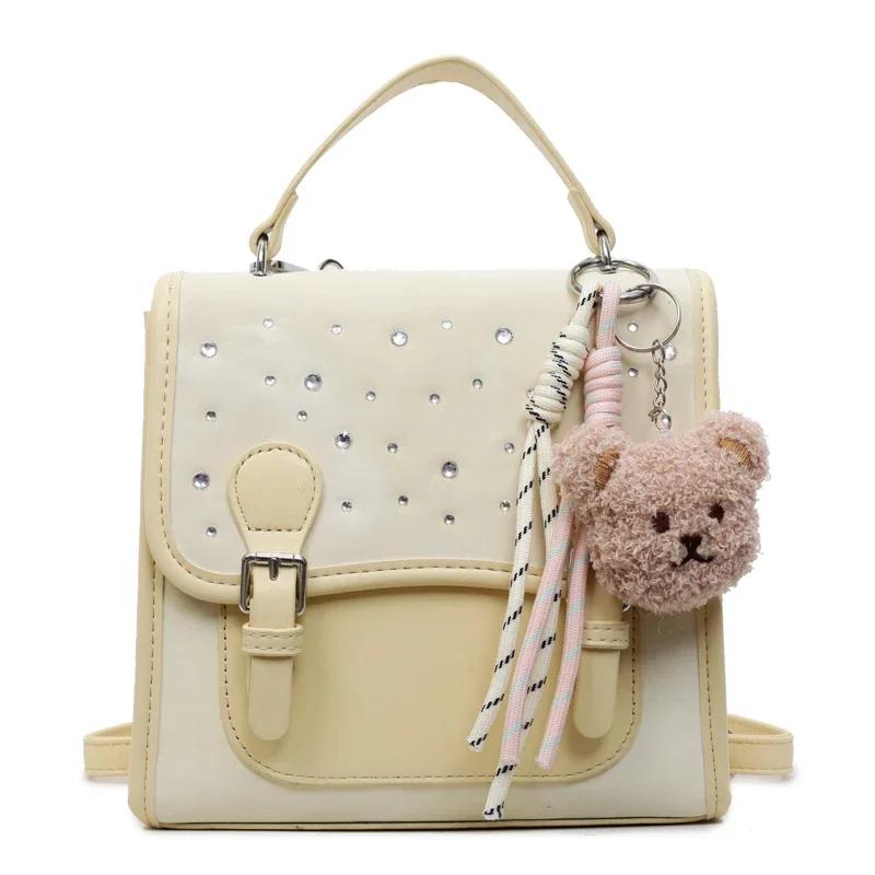 

Fashi Zipper Solid Color Pu Softback Sweet Backpacks for Women 2026 High Quality Large Capacity Interior Zipper Pocket Bags