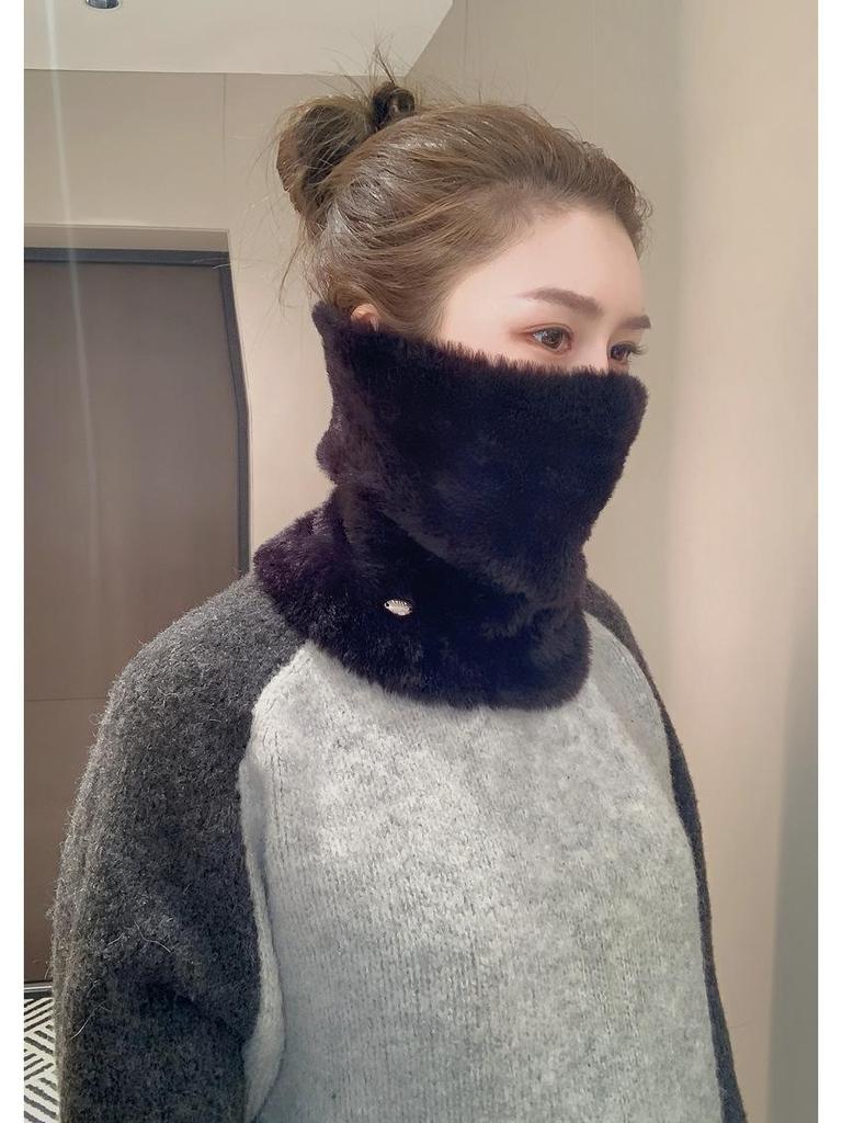 Unisex Windproof & Warm Knitted Mink Snood Hat