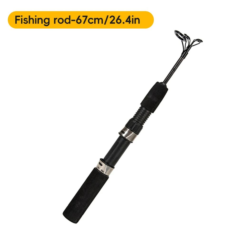 Fishing Rods With Reel Telescopic Fishing Rod And Reel Lightweight Carbon Fiber Angling Gear With Ergonomic Handle For Women Men