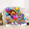 Dora Explorer Blanket Soft & Cozy Suitable for Office Picnics Chair Four Seasons Universal Playful Design Perfect Gift for Relatives and Friends