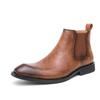 Autumn and Winter New Chelsea Boots Large Size British Leather Shoes Polished Retro Foot Boots