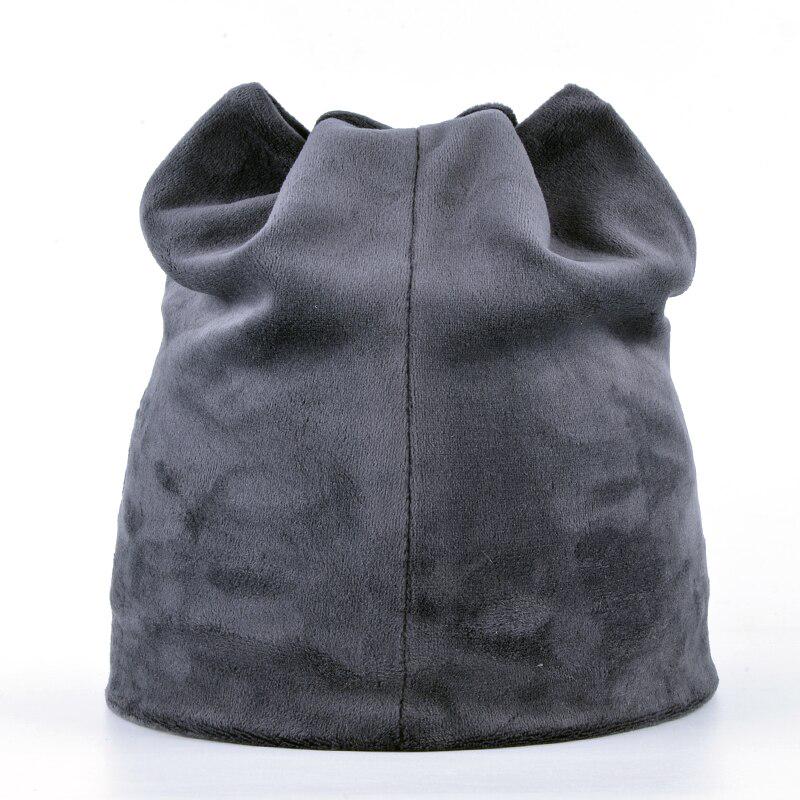 Winter Beanie Hats For Women Cut Hat With Rhinestone Cat Pattern Beanie with Ear Velvet Hat For Girl