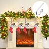 Seasonal Stocking Display Stand Fine Workmanship Stocking Hook Christmas Stocking Holder Metal Fireplace Hanger for Mantel