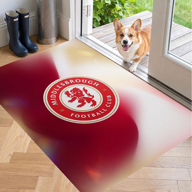Soft Floor Carpet Middlesbrough FC Pattern Area Rug Decorative Mat For Home Room Decoration