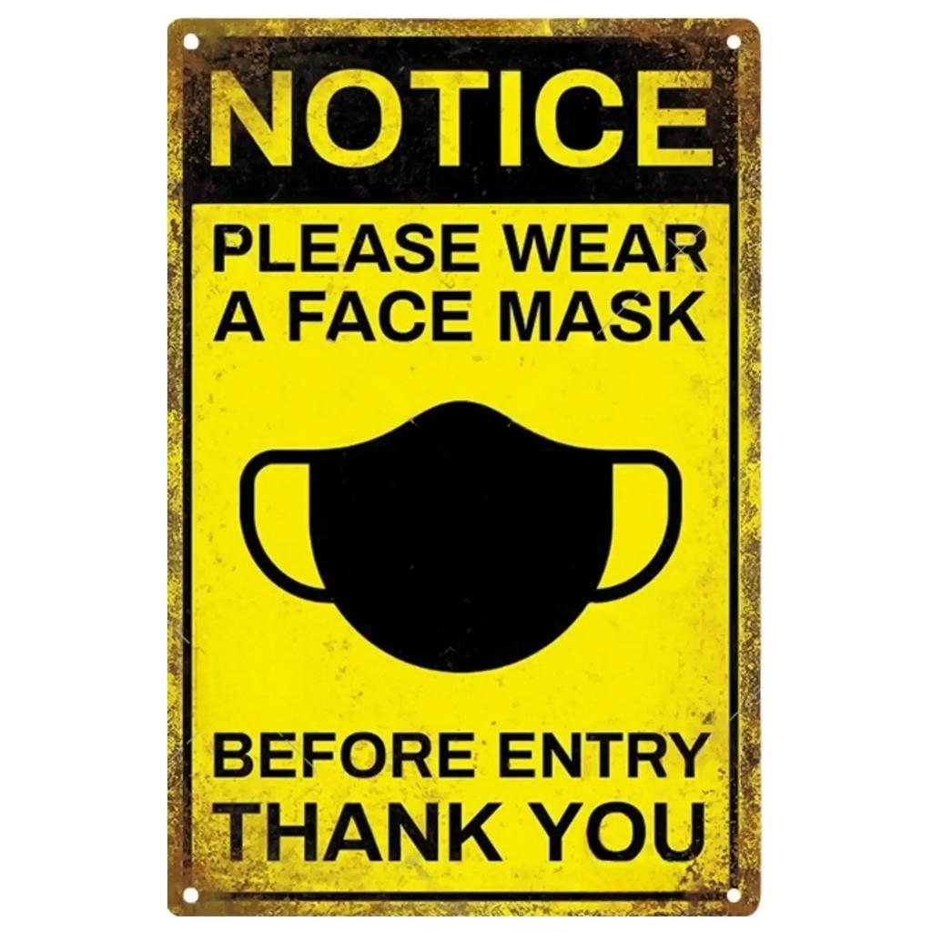 Vintage Caution Notice Zone Sign Metal Plate Warning Children Vedio Retro Plaque For Man Cave Garage Danger Door Wall Decor