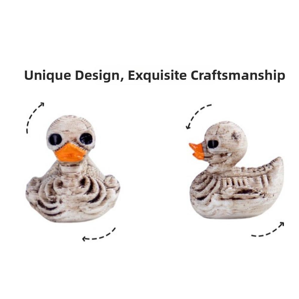 Gothic Style Halloween Skeleton Duck Statue 3D Printed Halloween Decorations  Home Office