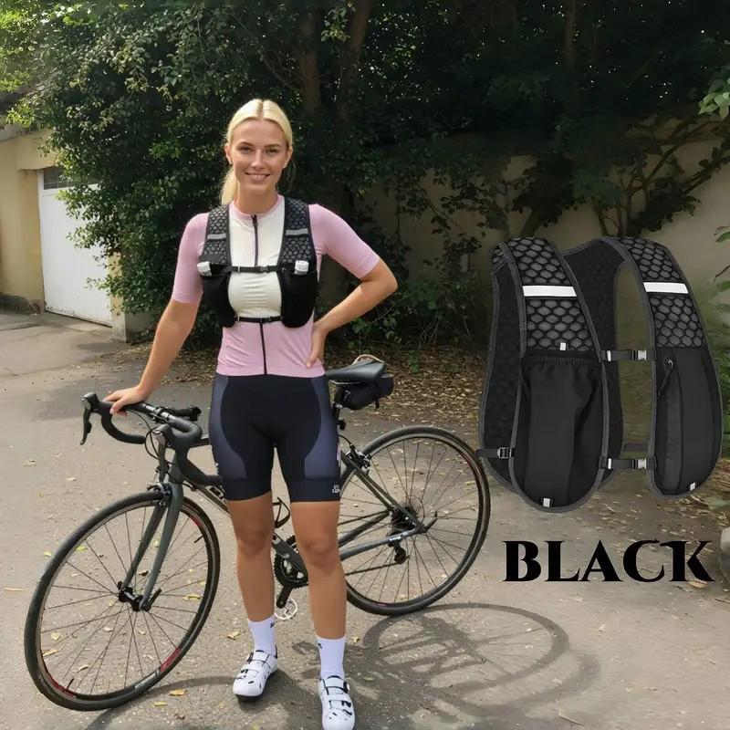 Running Water Bottle Storage Vest Lightweight Running Vest Reflective Hydration Water Chest Pack With Phone Holder 1Pc