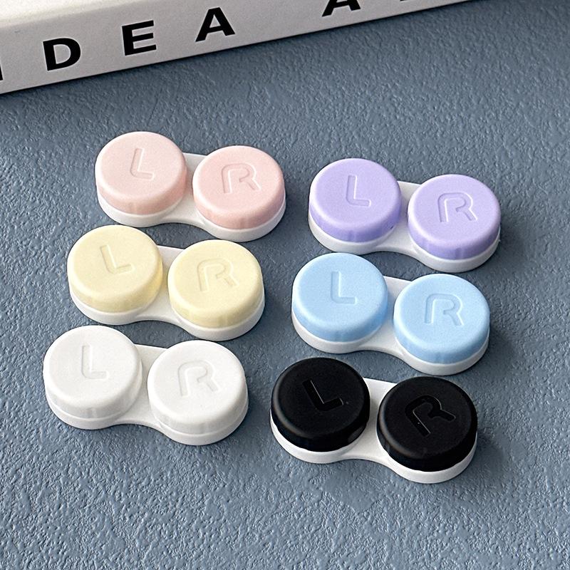 

1Pcs Mini Portable Contact Lens Case Eyes Contacts Care Container Box Contact Lenses Storage Box Colored Contact Lens Box