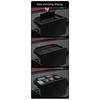 Black Console Storage Box Magnetic Closure Flip Cover Design Expandable Compartment For Maverick Center Console