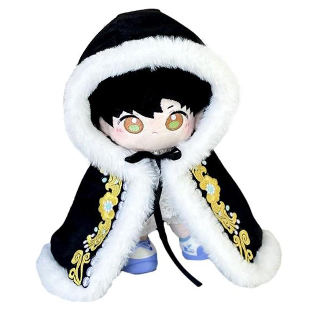 Queen-b Plush Dress-Up King Cloak, 20cm, Costume, Noble, Royalty, Large, Kigurumi Outfit, Cape, Otaku Activities (Black)