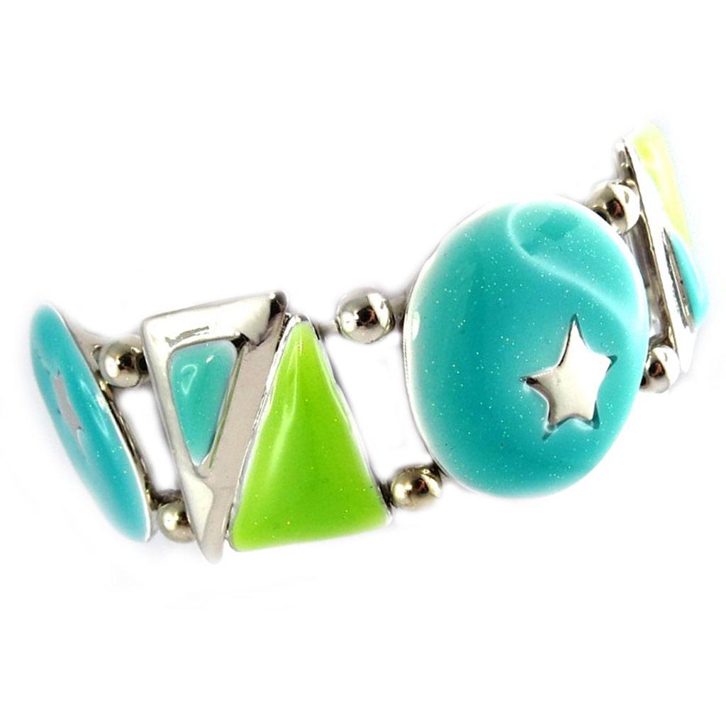 NOA [G0326] - Designer Bracelet 'Starry Night' Blue Green