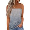 Women's Summer Sexy Tube Top Off Shoulder Sleeveless Tops Strapless Beach Vest Bandeau Shirt Backless Sexy Tops