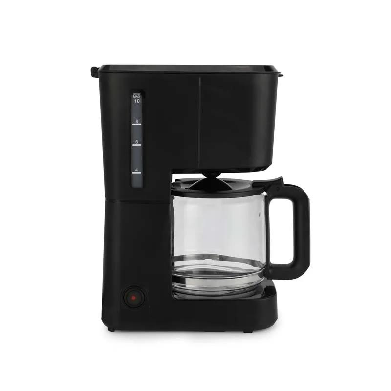 Kitchencook - Matt_coffee - Noir Mat - Cafetière Filtre 1,3 L - 10 Tasses - Maintien Au Chaud