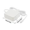 Large Power 65W Charger Adapter Line Wide Compatibility Portable Travel Charging Adapter Cable Cord White