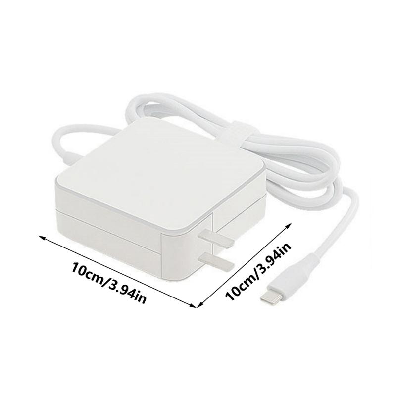 Large Power 65W Charger Adapter Line Wide Compatibility Portable Travel Charging Adapter Cable Cord White