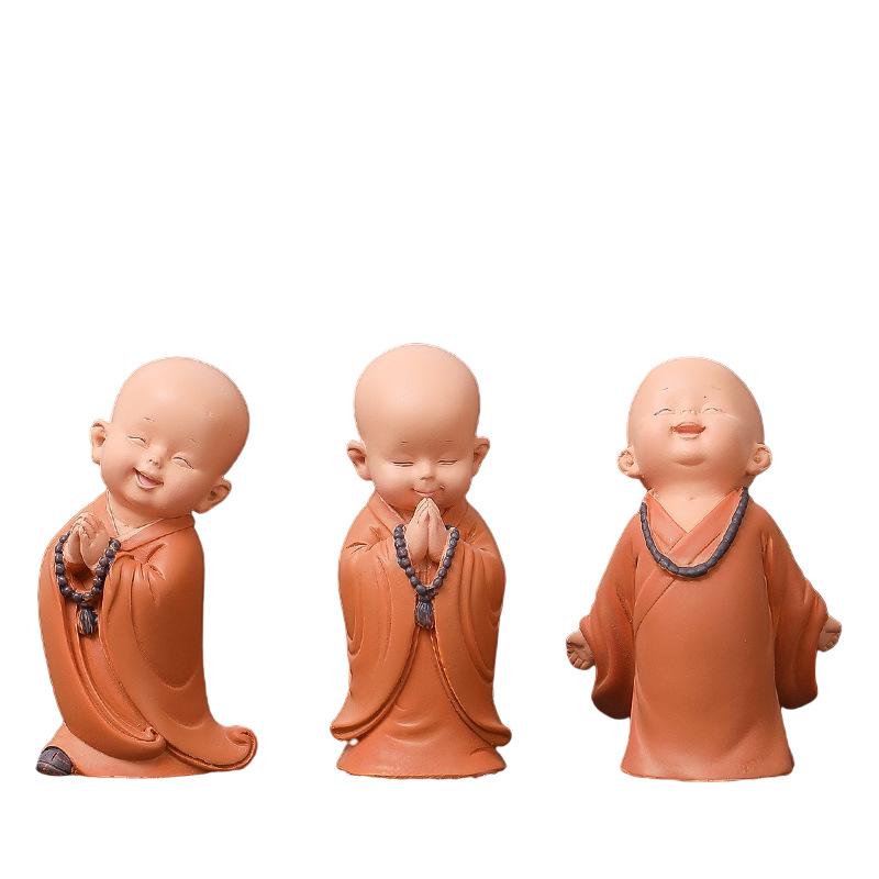 Creative Chinese Monk Ornaments for Home Decor - Living Room, TV Cabinet, Entrance, Tea Table, Study & Office Decorations